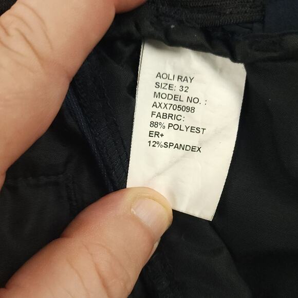 Aoli Ray Golf Pants 32 Mens Slim Cargo Golf Performance Elastic Waist Stretch - Picture 6 of 15